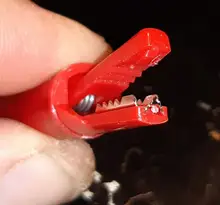 2Pcs/Lot Push Button Type Full Protective Alligator Clip For Professional Multimeter