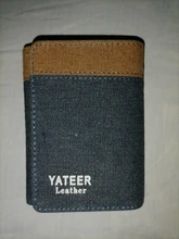 Cartera Retro para hombre, porta tarjetas de identificación, monedero pequeño de cuero, billetera pequeña plegable, cartera delgada