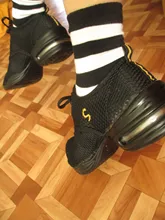 Oyeelin-Zapatillas deportivas para mujer, zapatos de malla transpirables con cordones, para baile, con amortiguación, para Fitness