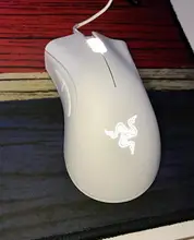 Razer-Ratón para juegos con sensor óptico, ratón con cable USB para PC y portátil, 6400DPI, 5 botones independientes, modelo DeathAdder original