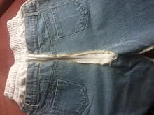 Loose Trousers Fit-Pants High-Waist Women Fashion Denim EAM Spliced Knitting Tide Autumn