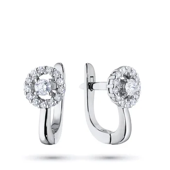 

Earrings in white gold with diamonds