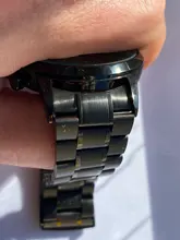 Correa de reloj de acero inoxidable para Samsung Galaxy Watch Active2, extremo curvo sólido de 22mm, 20mm, 46MM, 44MM, banda de reloj negra de 18mm y 24mm