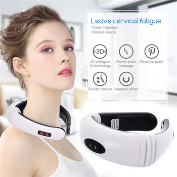 

Electric Neck Massager & Pulse Back 6 Modes Power Control Far Infrared Heating Pain Relief Tool Health Care Relaxation Machine