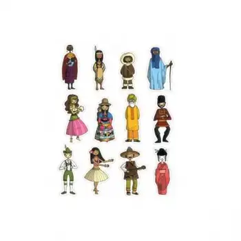 

GOMETS THEMED REMOVABLE ETHNICITIES 36 UNITS.