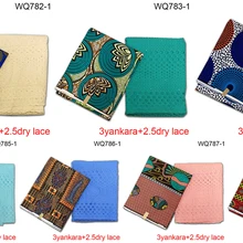 WQ782 Анкара подходит для сухого Кружева Популярная подходящая африканская голландская хлопковая восковая ткань 3Y с 2.5Y хлопок сухой кружевной материал для платья