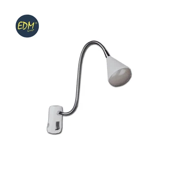 

FLEXO LED WITH PLUG 4W MODEL "ATHENS" WHITE COLOR 220-240V BENDABLE NECK EDM