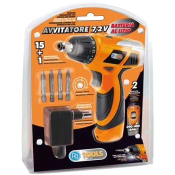 

7,2V SCREWDRIVER LITHIUM 2VELOCI 15 POSITION TIGHTEN PG-72V