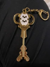 1/1 de Anime de dibujos animados de cola de hadas de Zodiac, espíritu de la estrella mago citación clave doce llavero con diseño de constelación Cosplay regalo