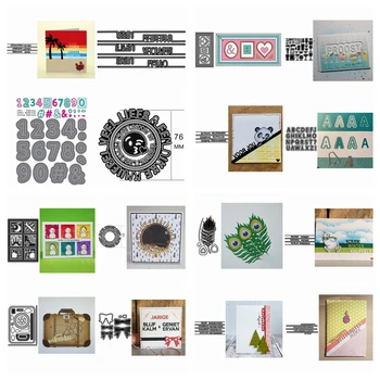 

Line Dutch words Frame Die Cuts Metal Cutting Dies for DIY Scrapbooking Paper Cards Decoration Embossing Crafts 2020 New Dies