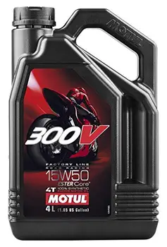 

Motul 300V Moto 4t 15w50 FACTORY LINE ROAD RACING 4Ltrs, motorcycle lubricant, 100% synthetic, biker