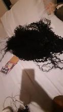 AIVA sintético negro peluca con malla frontal marrón Ombre rizado Afro rizado Peluca de alta temperatura de fibra de Cosplay sintético pelucas para mujeres negras