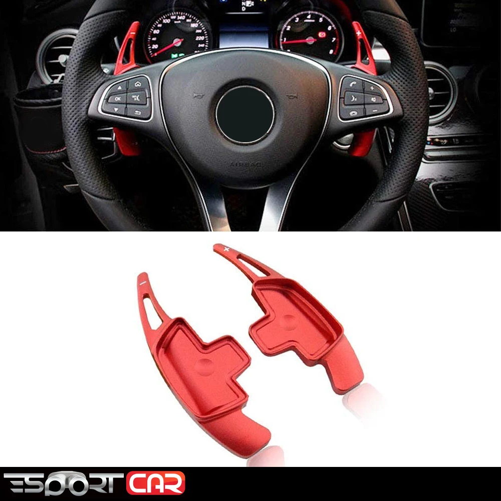 

ESPORTCAR Aluminum-Alloy Car Steering Wheel Shift Paddle Shifter Extension For Benz W176 W205 W212 W222 W246 C117 W218 X156