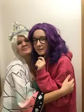 MSIWIGS mujer púrpura 22 colores Cosplay peluca ondulado corto sintético resistente al calor de pelo Rosa Rubio Ombre porque peluca