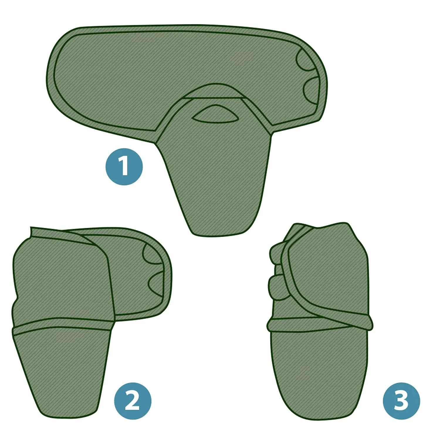 Пеленка Pecorella SwaddleFun на липучках XL 6.5-10кг Ocean Blue