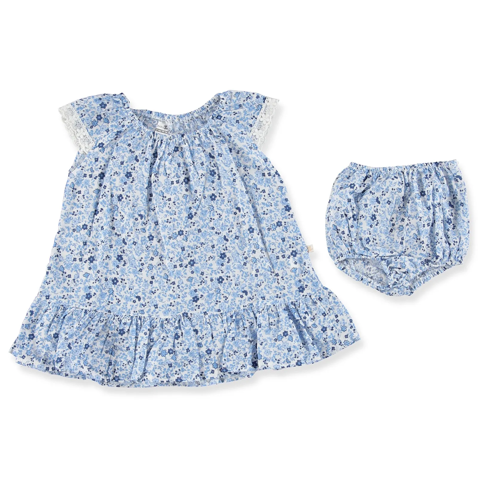 Ebebek BabyZ/платье-трусики с цветочным рисунком для маленьких девочек