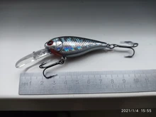 WLure-buzo de agua profundo ligero, 7g, 5cm, 3-4 metros, bamboleante, recubrimiento epoxi, anzuelos triples, señuelo, Crankbait C549