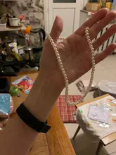 Collares de perlas para mujer, cadena de perlas simulada de 5mm, Gargantilla para mujer, joyería nupcial para boda, regalos de fiesta