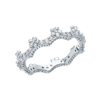 

Silver ring with cubic zirconia sunlight sample 925