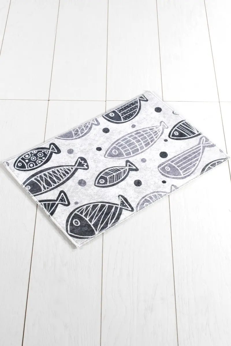 Коврик для ванной-коврики | коврик для ванной нескользящие Противоскользящие коврики Рыбы Белый Itu 40X60 см