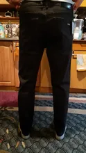 Pantalones vaqueros ajustados para Hombre, pantalón largo de corte Regular, recto oscuro, color azul, para otoño