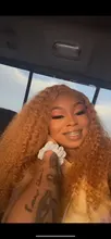 Marrón y rubia resaltar peluca mongol Afro rizado Pelo Rizado peluca pelucas de cabello humano para las mujeres 180 de densidad T parte de encaje peluca 13x6 6x1Remy