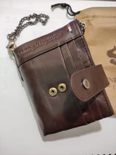 Cards Wallet Chain-Bag Multi-Functional Leather Bifold RFID Slim Designer Purse-Coin-Pouch