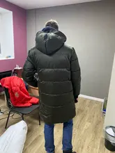 Jacket Coat Parka SELECTED Winter Hooded Duck-Down Mens 419412581 Mid-Length