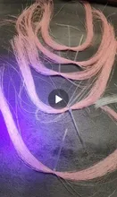 Lunker resplandor luminoso Ultravioleta fluorescente volar hilo de pesca strand línea de cuerda atar diy material ayudar ganchos moscas