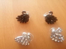 Womens Earrings Crystal Black Swan Elegant Vintage Fashion High-Quality Allergy Prevent