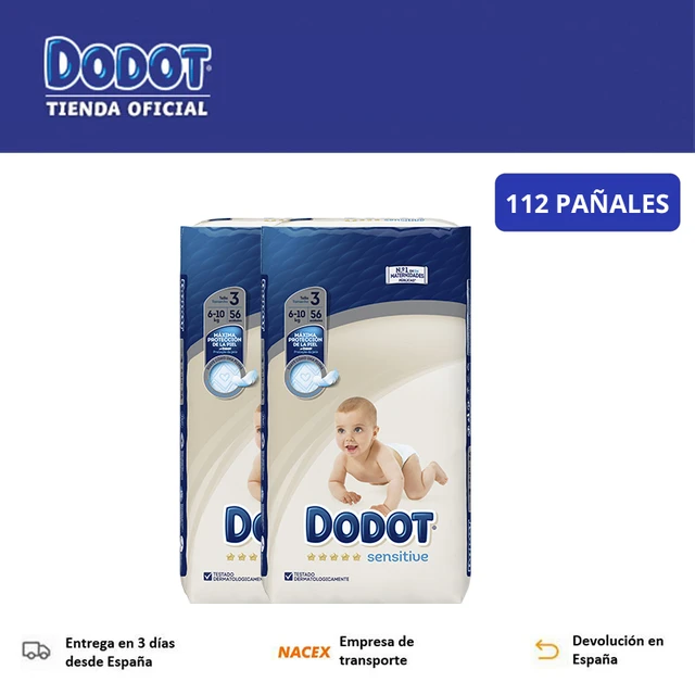 Dodot Sensitive, sizes 3, 4, 5, 84 to 112 PCs, disposable baby diapers,  maximum protection and softness for the skin - AliExpress