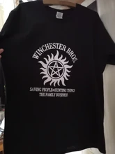 2020 nueva camiseta mujeres Supernatural Winchester Bros Hip Hop mujeres camisetas de 100% de algodón de talla grande de verano streetwear camisetas top