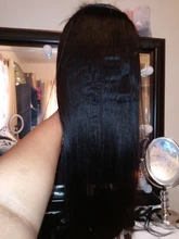 Brasileño luz Yaki recta mechones 100% extensiones de cabello humano mechones para las mujeres negras rizado extensión del pelo Remy armadura del pelo