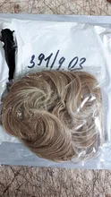 Moño de pelo rizado ondulado desordenado, extensiones de coleta, banda elástica, para pelo, 1 Uds.