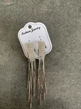 2019 oro nuevo Color de cristal borla clip en pendientes sin perforar para las mujeres boda Brinco joyería de moda regalos