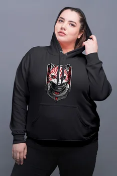 

Angemiel Wear Alien Cat Black Women Hooded Sweatshirt