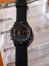 SKMEI-reloj Digital resistente al agua para hombre, cronómetro de correa de silicona, 100M, electrónico, deportivo, negro