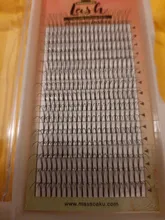 MASSCAKU-extensiones de pestañas prefabricadas, 16 líneas, volumen ruso, 2d/3d/4d/5d/6d, Tallo largo