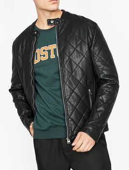 

Fashion Brand Leather Jacket Men Autumn Men Jacket 2020 Coat Male PU Leather Coats New Casual Coat Outwear Moto Rider Jacket