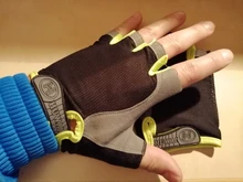 Guantes de ciclismo para deportes al aire libre, protectores de mano en malla, transpirables, accesorios de bicicleta antideslizantes, cubre la mitad de los dedos