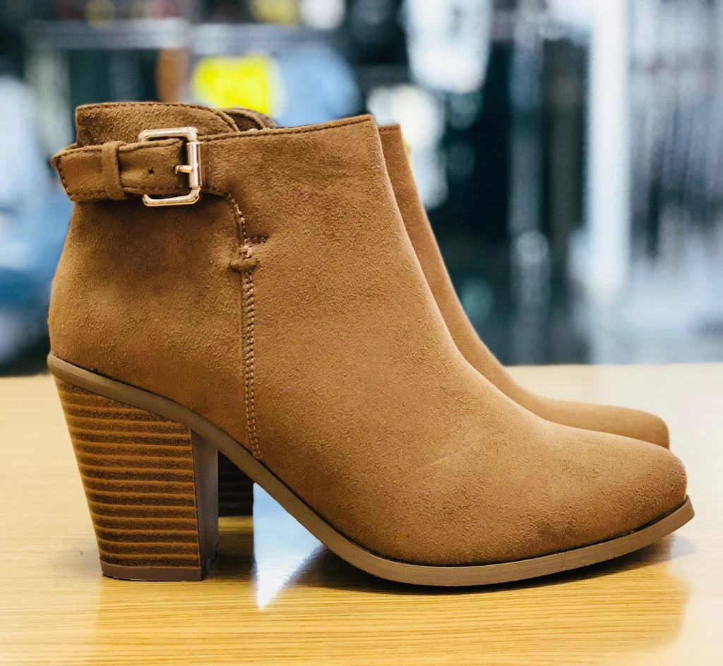 Botas Mujer, Calzado Comodo, Informal, con Tacon, color Camel, Negro, Talla 41|Botas tobillo| - AliExpress