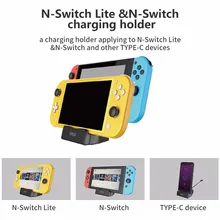 Ipega type-C Зарядная база зарядное устройство док-станция подходит для nyd Switch Lite геймпад Подставка для зарядки для N-Switch Lite портативный