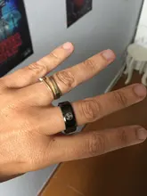 Acero inoxidable innovador Teen Wolf logotipo anillo para hombres y mujeres 8mm estilo Punk película anillo resistencia a desvanecerse