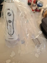 AZDENT-irrigador Dental eléctrico de agua, inalámbrico, portátil, recargable por USB, 5 modos, impermeable IPX7
