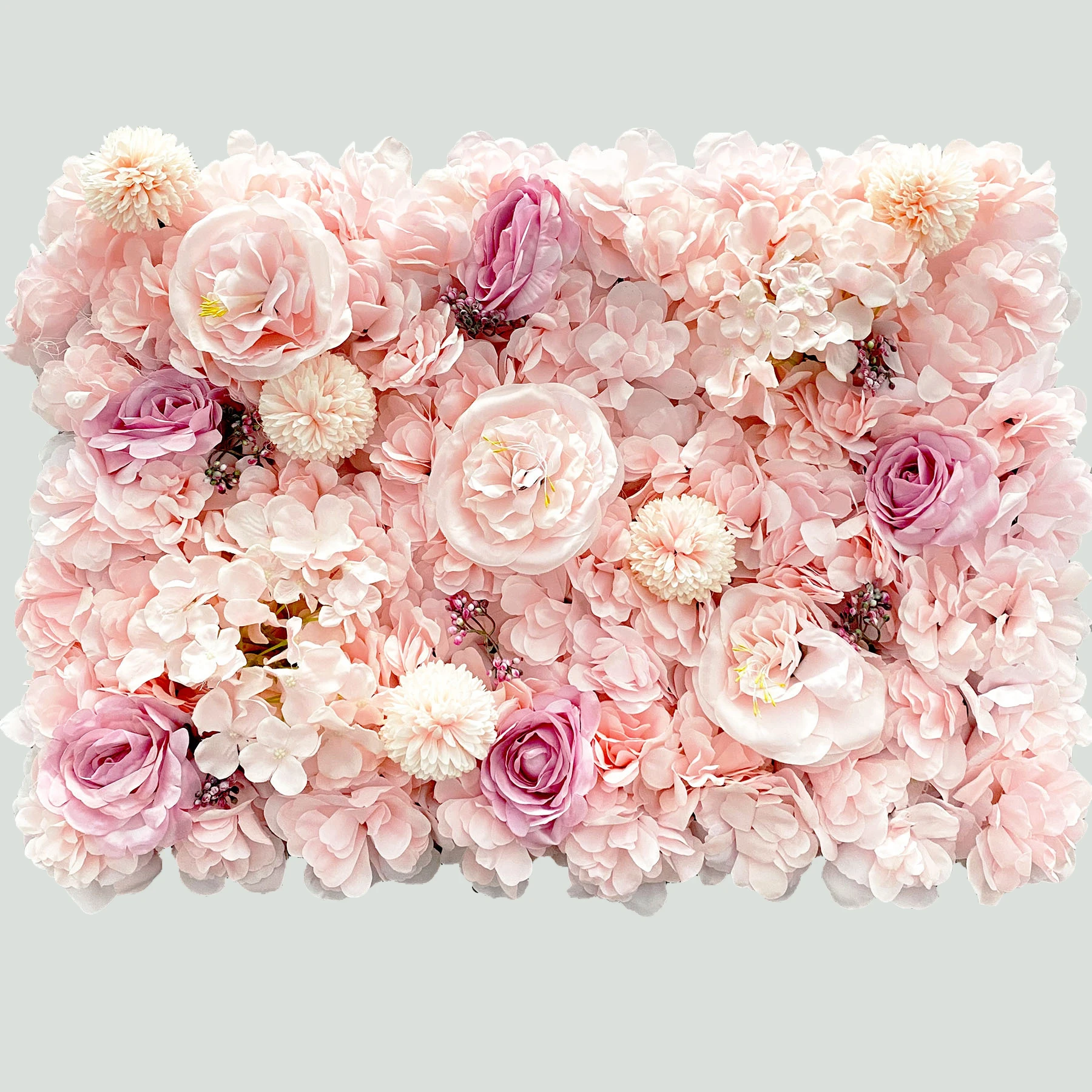 ArtificialFlowersWallPanels40x60cmFlowerWallMatSilkHydrangeaFlowerPanelsfor