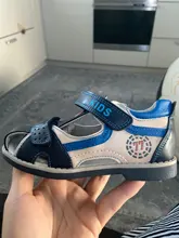 Apakowa-zapatos de Punta cerrada para niños pequeños, sandalias ortopédicas deportivas de cuero pu, zapatos de verano, 2019