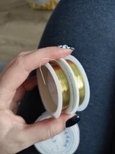 Venta al por mayor 0,3/0,4/0,5/0,6/0,7/0,8/1,0mm Latón dorado de cables de cobre cordón cable para la fabricación de la joyería de cobre colores