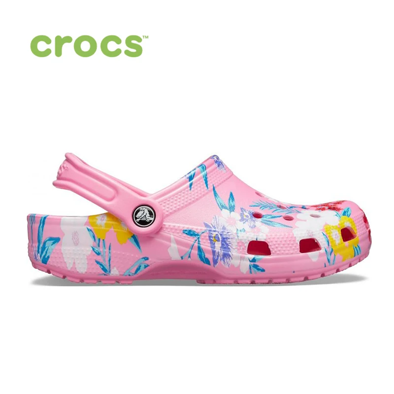 CROCS Classic Printed Clog UNISEX|Пляжные и уличные сандалии| | АлиЭкспресс