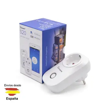 

SONOFF S20 DOMOTICA smart plug remote timer WIFI 2.4 GHZ wireless voice CONTROL with ALEXA and GOOGLE HOME
