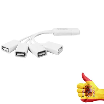 

Ladron multiport hub port 4 Port USB 2.0 splitter multiplier White EWENT HUB FLEXIBLE 4 X USB 2.0
